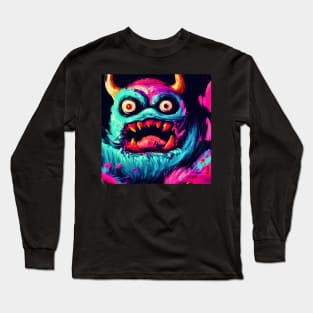 Japanese Monster Painting Long Sleeve T-Shirt